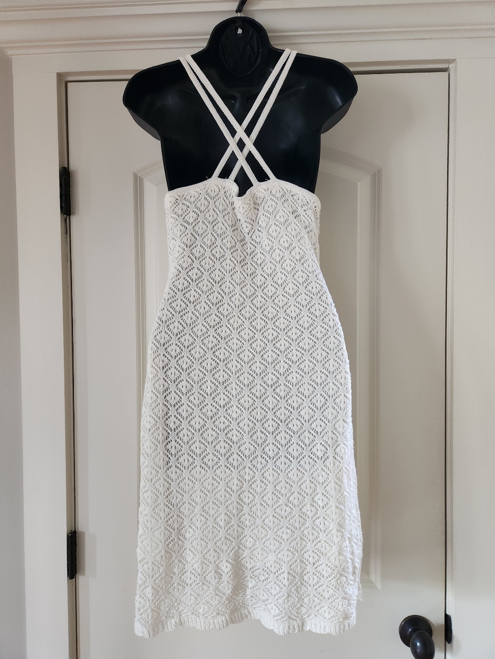 Madden NYC Crochet Ivory Tank Dress - Picture 6 of 11